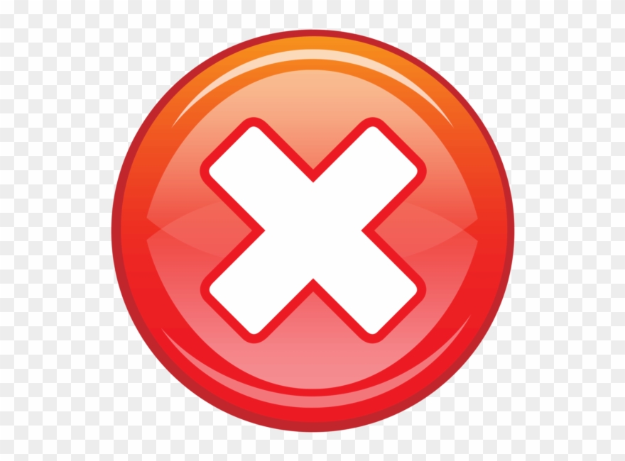 Red X In Circle Clipart