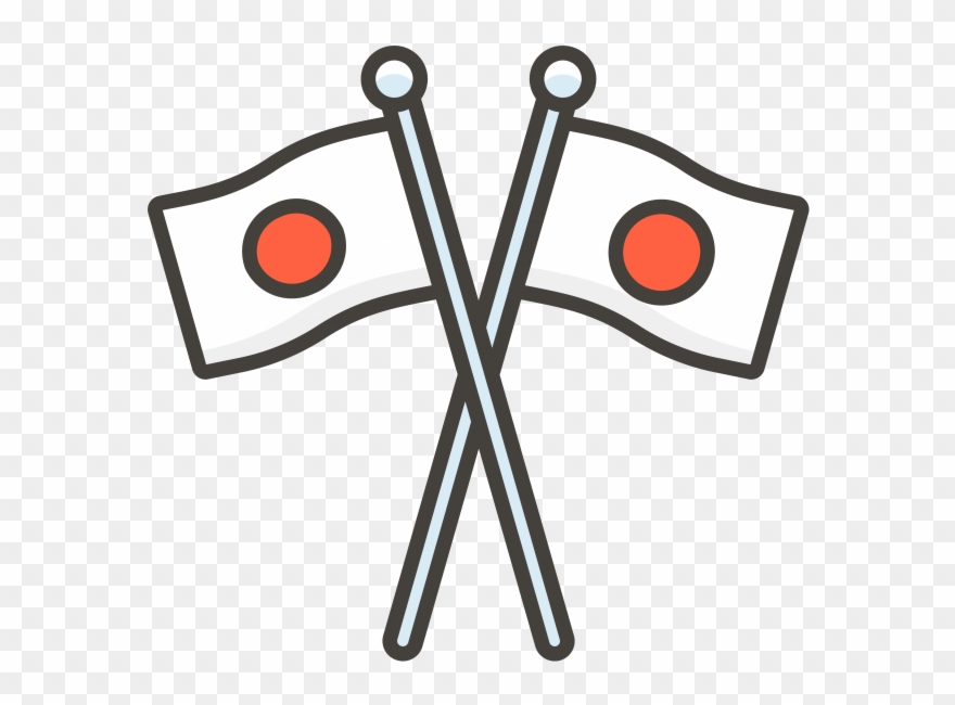 Crossed Fags Emoji - Circle Clipart