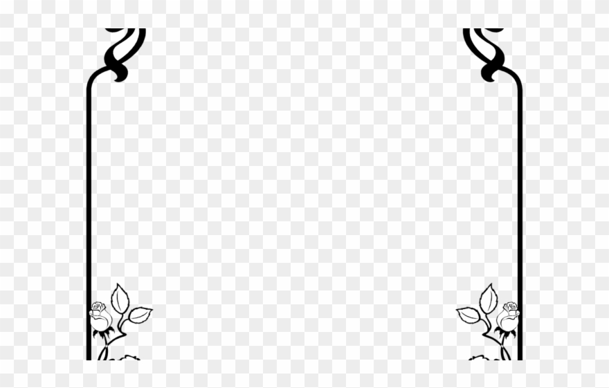 Religion Clipart Border - Spells Black And White Printable - Png Download
