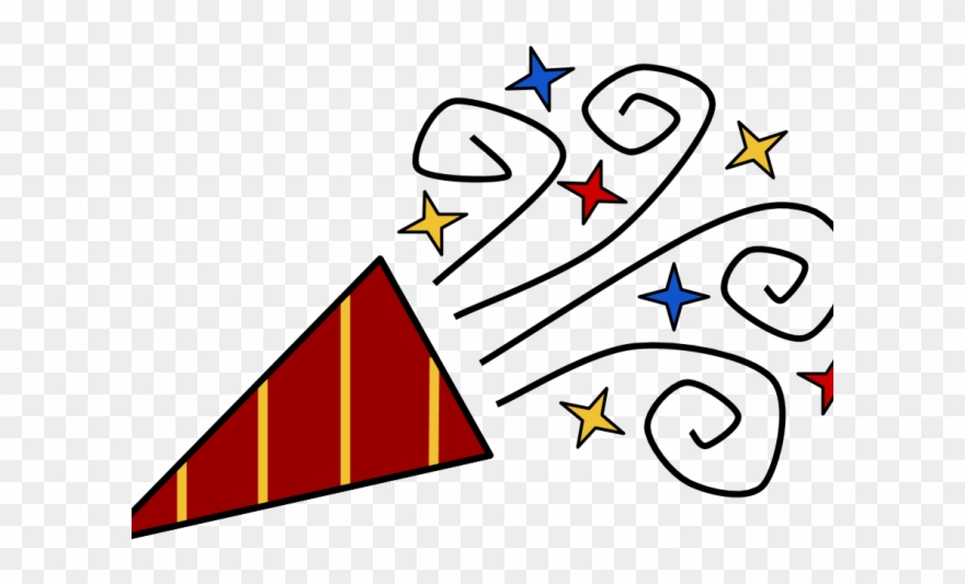 New Year Clipart Transparent Background - New Years Horn Clipart - Png Download