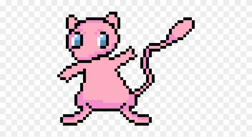 Mew-final - Pixel Art Clipart
