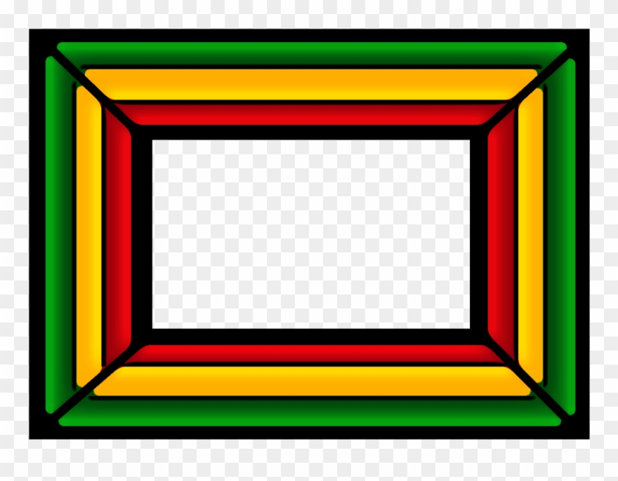 Frame Cadre Vertjaunerouge Sticker Autocolant Greenyel Clipart