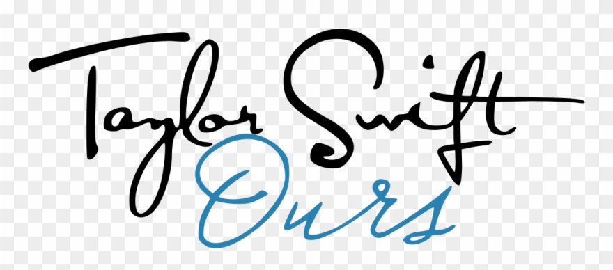 Taylor Swift Signature Red Clipart