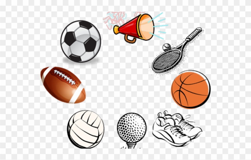 Sports Equipment Clipart Indoor Sport - Fall Sports Clip Art - Png Download