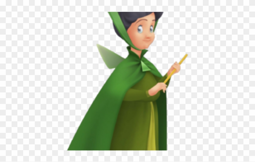 Sleeping Beauty Clipart Fairy Godmother - Flora Fauna And Merryweather - Png Download