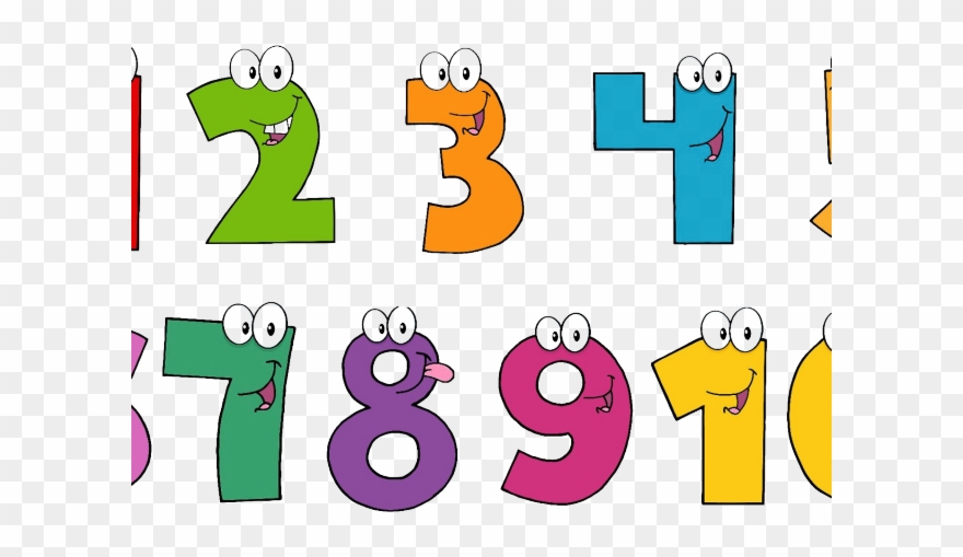 Number Clipart Artistic - Numbers 1 10 Clipart - Png Download