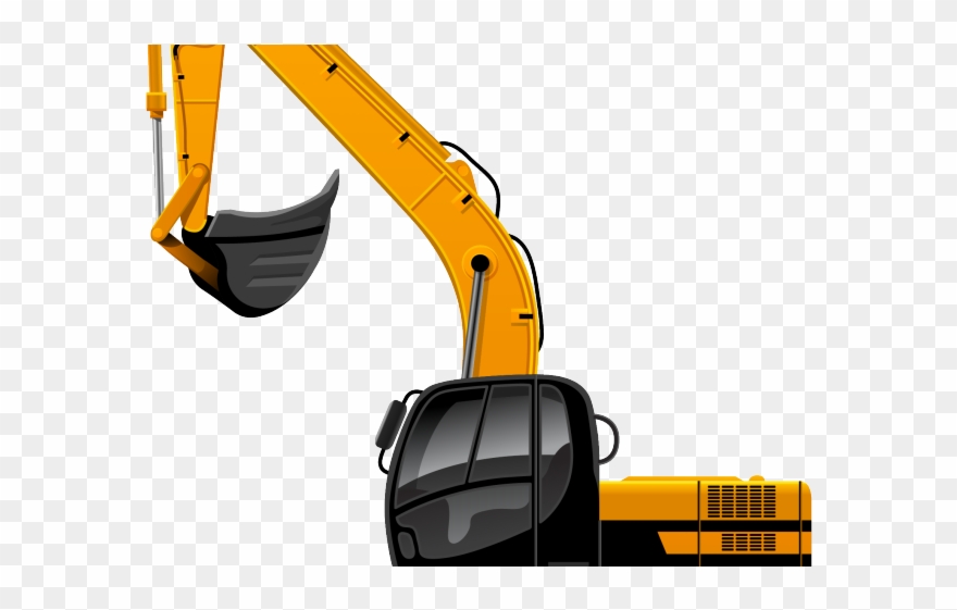 Construction Clipart Excavator - Construction Equipment Clipart Working - Png Download