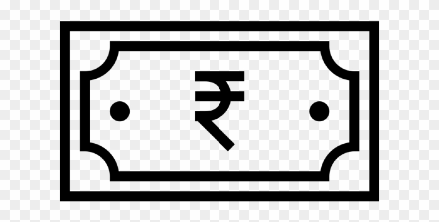 Indian Clipart Money - Indian Rupee Note Icon - Png Download