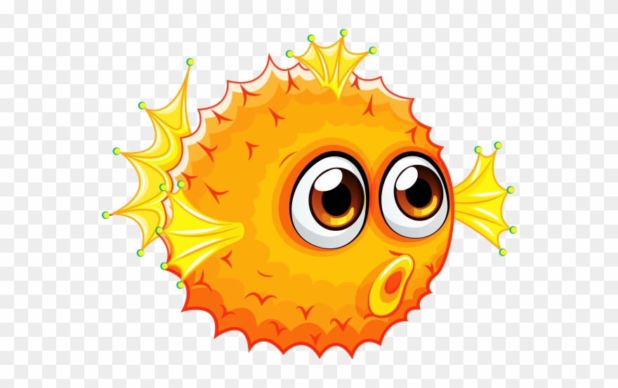 Pufferfish Clipart Adorable - Clipart Fish Under The Sea - Png Download