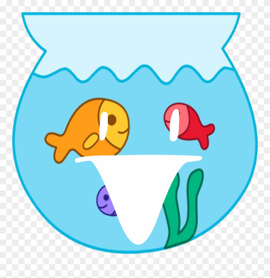 Fish Bowl - Cartoon Fish In A Bowl Clipart