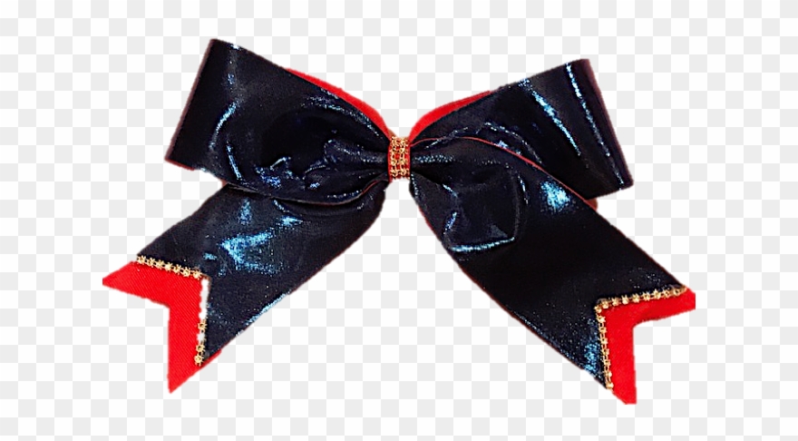 Royal Red Cheer Bow - Satin Clipart