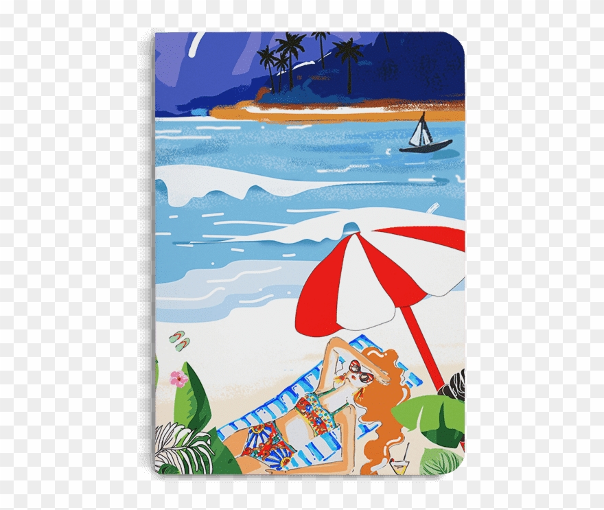 Dailyobjects Beach Bum 2 A5 Notebook Plain Buy Online - Cartoon Clipart
