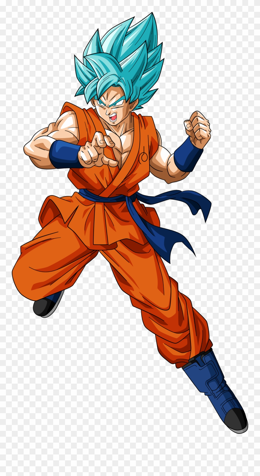 Goku Clipart Angel - Goku Super Saiyan Blue - Png Download