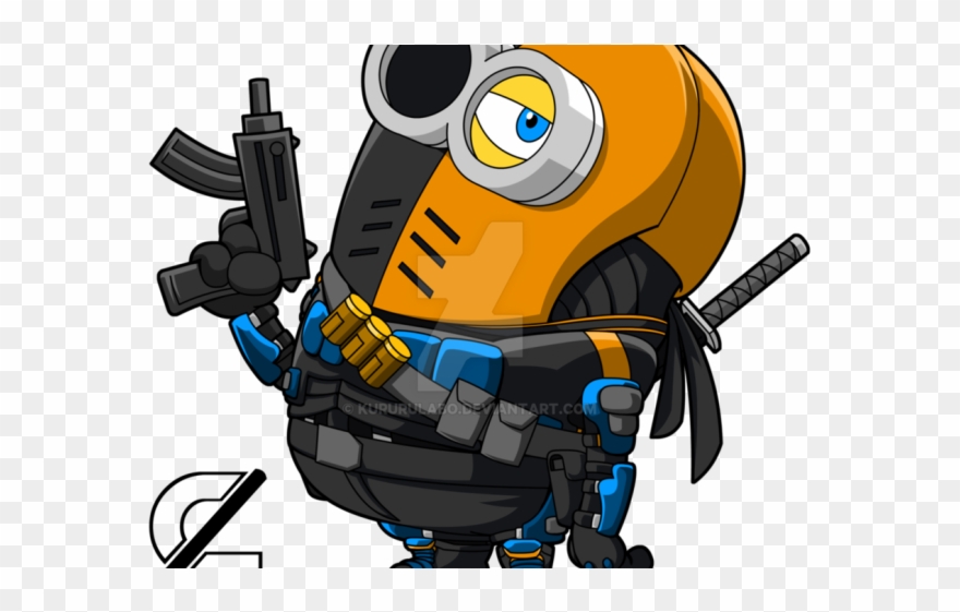 Deathstroke Clipart Minion - Cartoon - Png Download