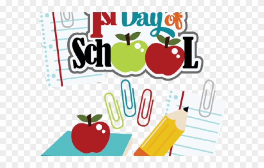 School Clipart Clipart First Day School - Clipart First Day Of School - Png Download