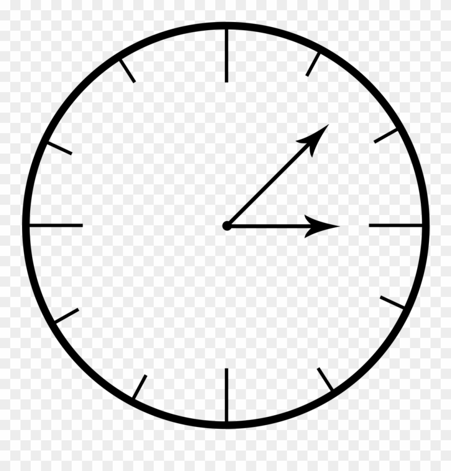 Watch Time Timetable - Five Past One Clock Clipart