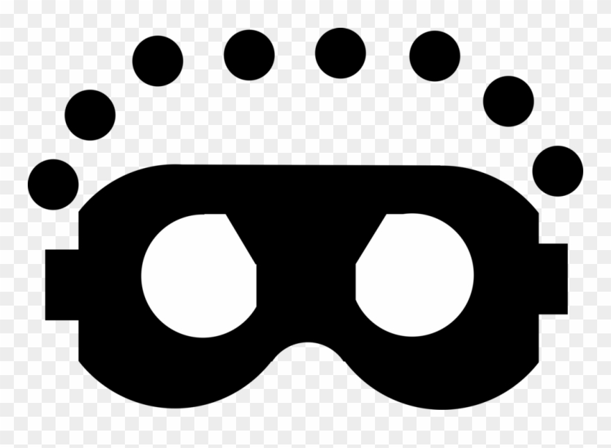 Vector Illustration Of Protective Eyewear Safety Goggles - Circle Clipart