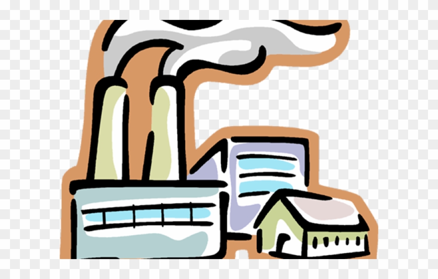 Factory Clipart Transparent Background - Smoke Stack Clip Art - Png Download