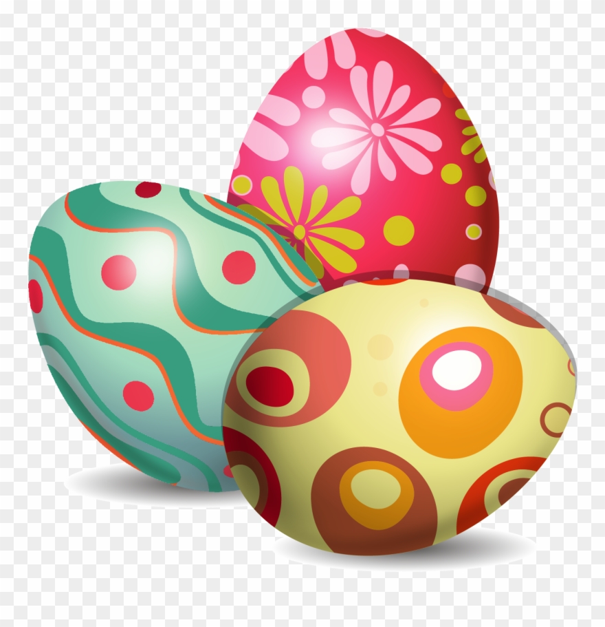 Easter Bunny Easter Egg Euclidean Vector Egg Decorating - Easter Eggs Vector Png Clipart