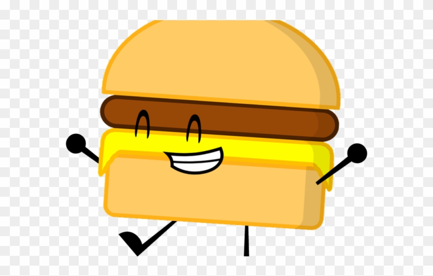 Burger Clipart Bfdi - Hamburger - Png Download