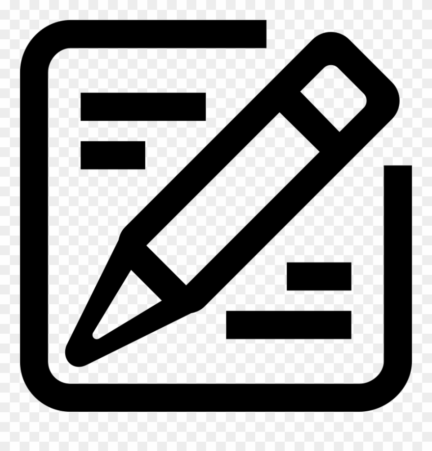 Png File Svg - Blue Write Icon Clipart