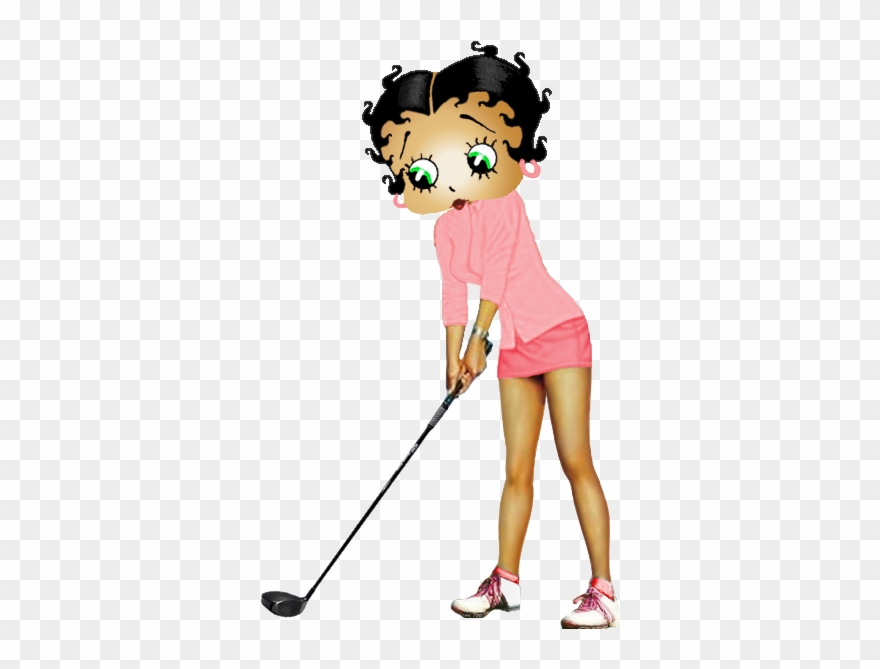 Bettyboopplayboygolf Black Betty Boop, Golf, Betty - Betty Boop Clipart