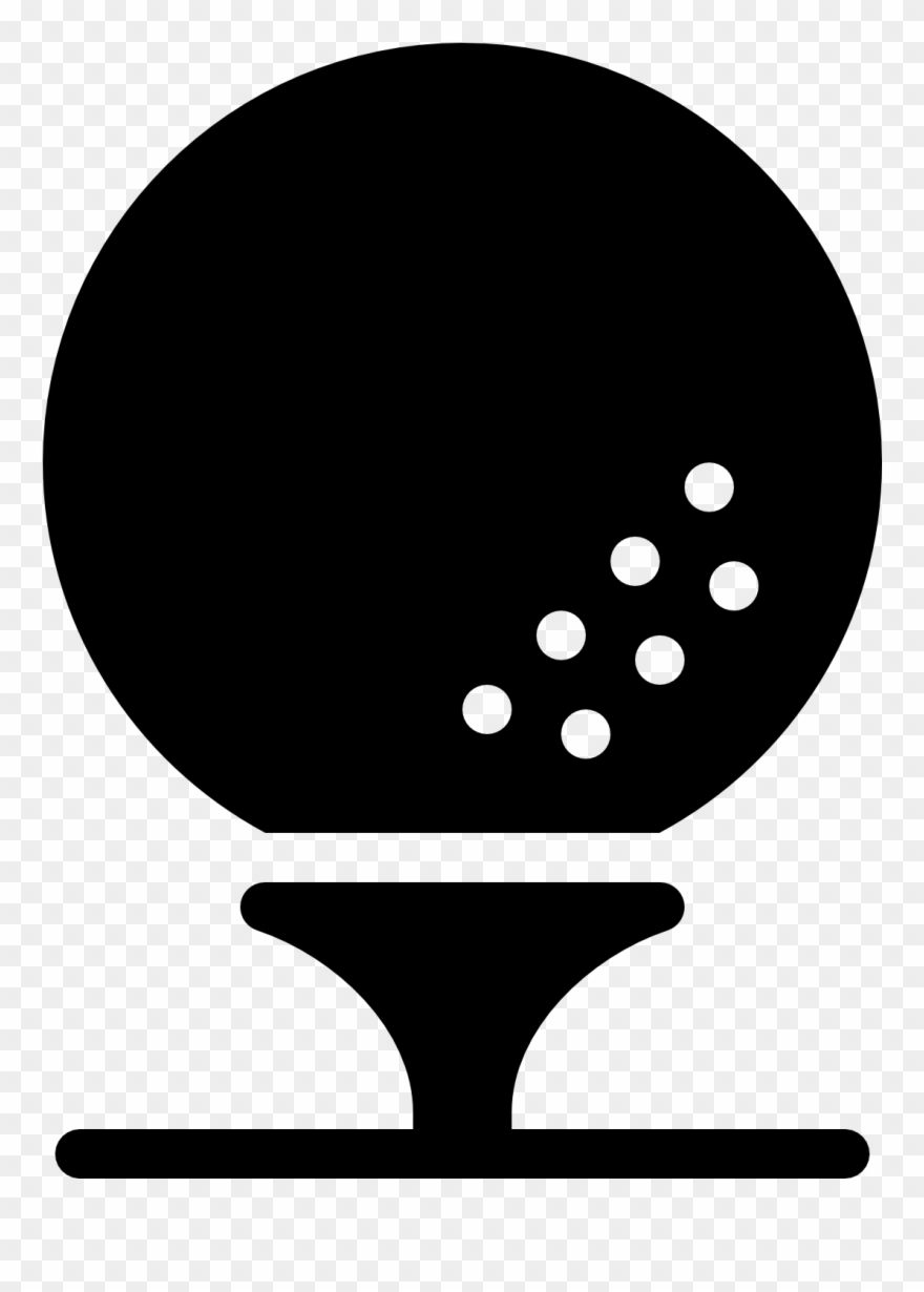 Golf Ball Icon Png - Clip Art Golf Ball Silhouette Transparent Png