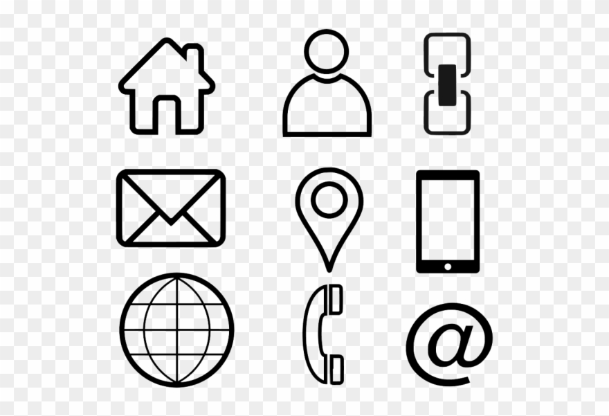 Business Card Clipart - Icons For Business Cards Png Transparent Png