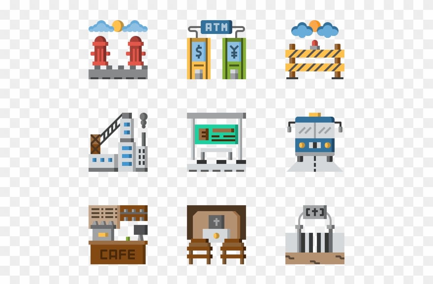 In The Village Clipart