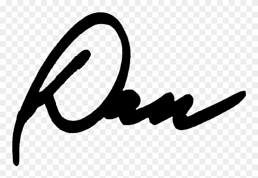 Signature Transparent Background Online Clipart