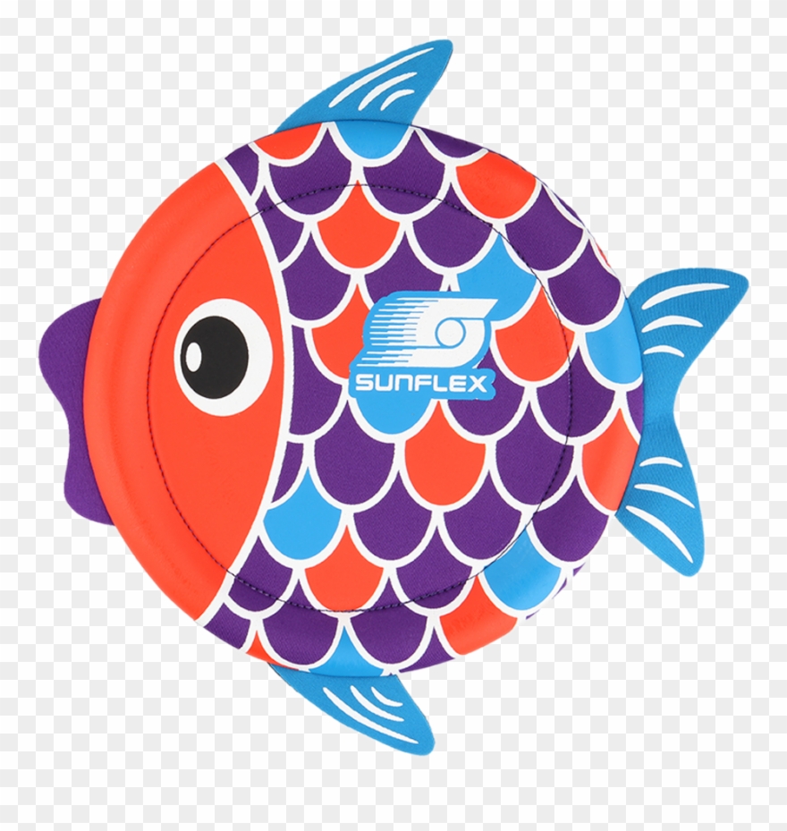 Su74638 - Sunflex Multicolor Neoprene Flying Fish Clipart