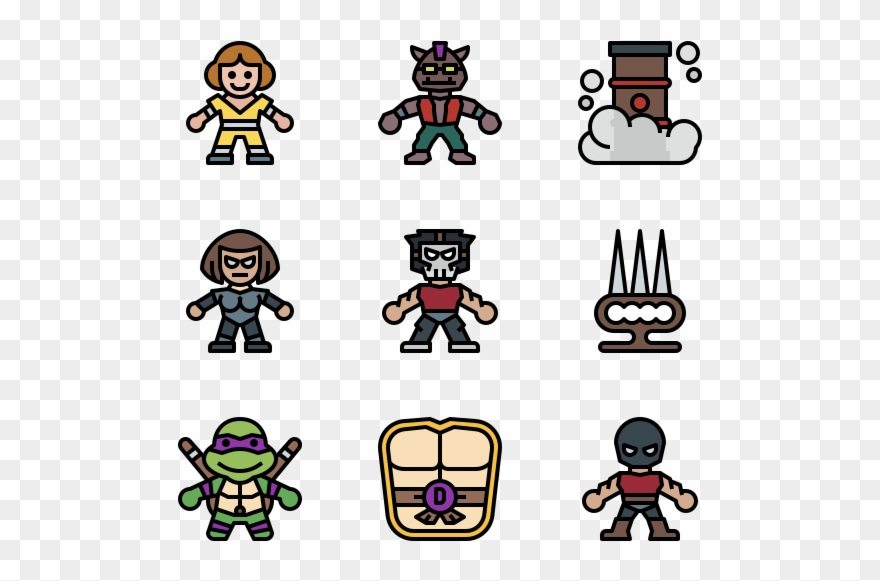 Ninja Turtles - Cartoon Clipart