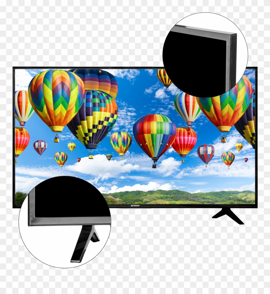 Sharp 50" Class 4k Ultra Hd Hdr Smart Led Tv (lc-50q7030u) - Sharp 55 Class 4k Ultra Hd 2160p Hdr Smart Led Tv Lc Clipart