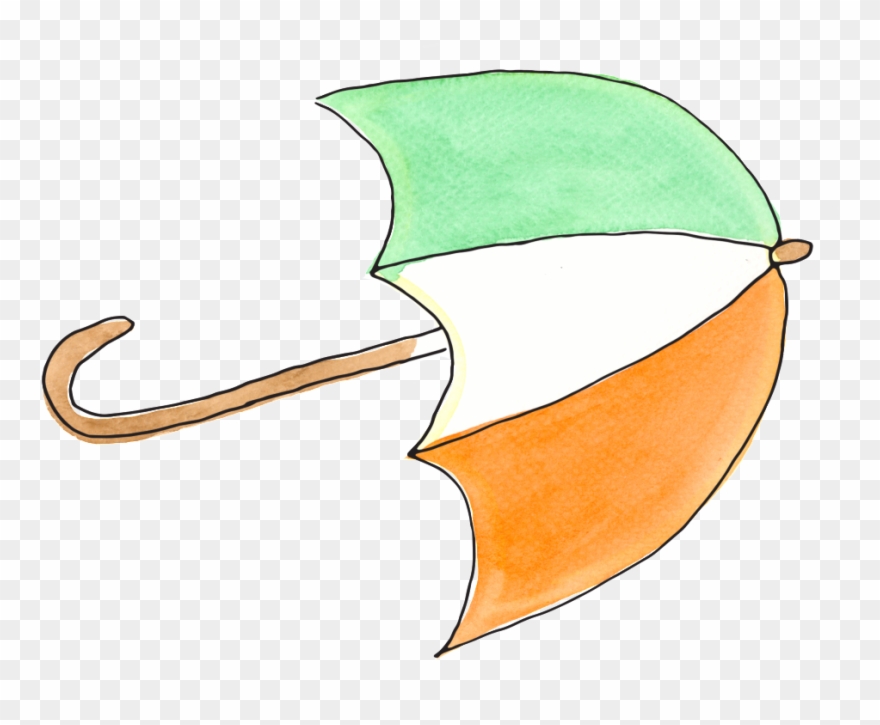 Bandes Dessinées Parapluie Transparente Clipart