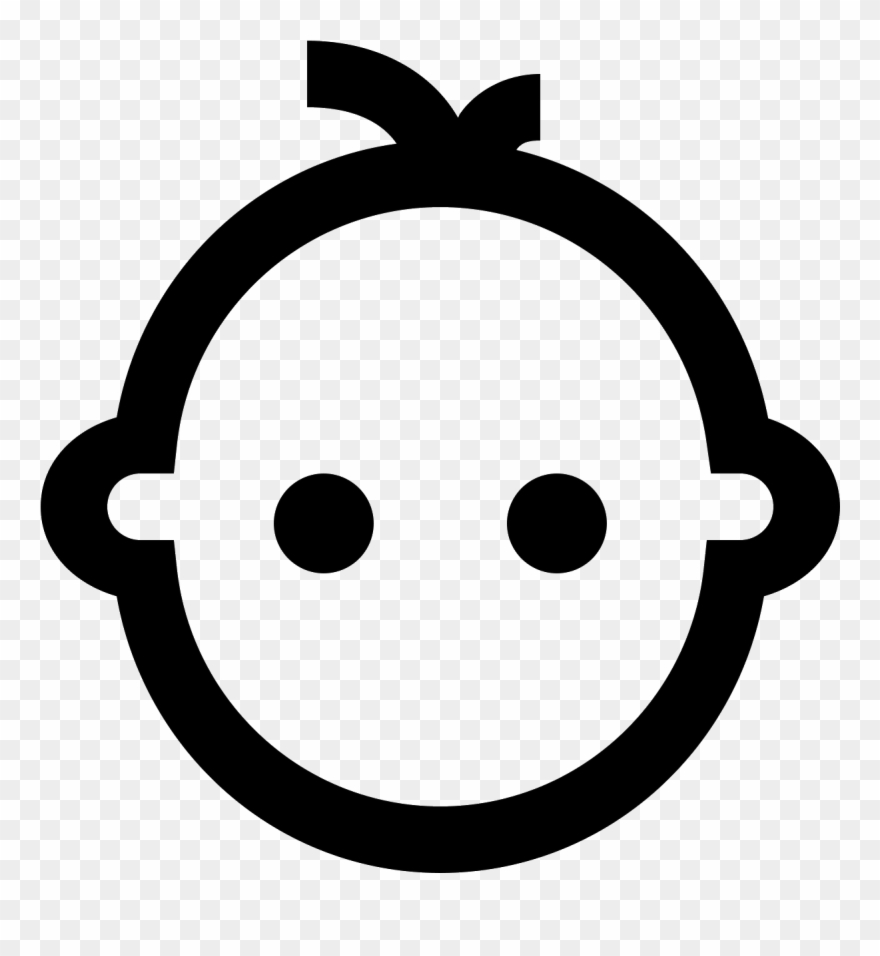 Chambre De Bébé Icon - Baby Face Icon Png Clipart