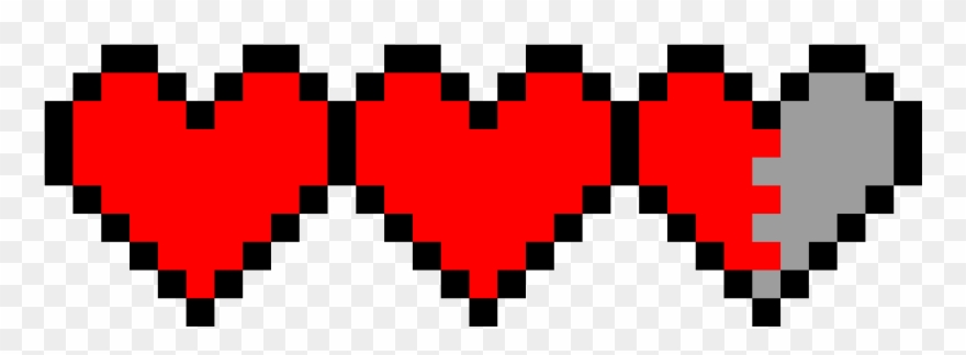 Coeur Minecraft - Color By Number App Clipart