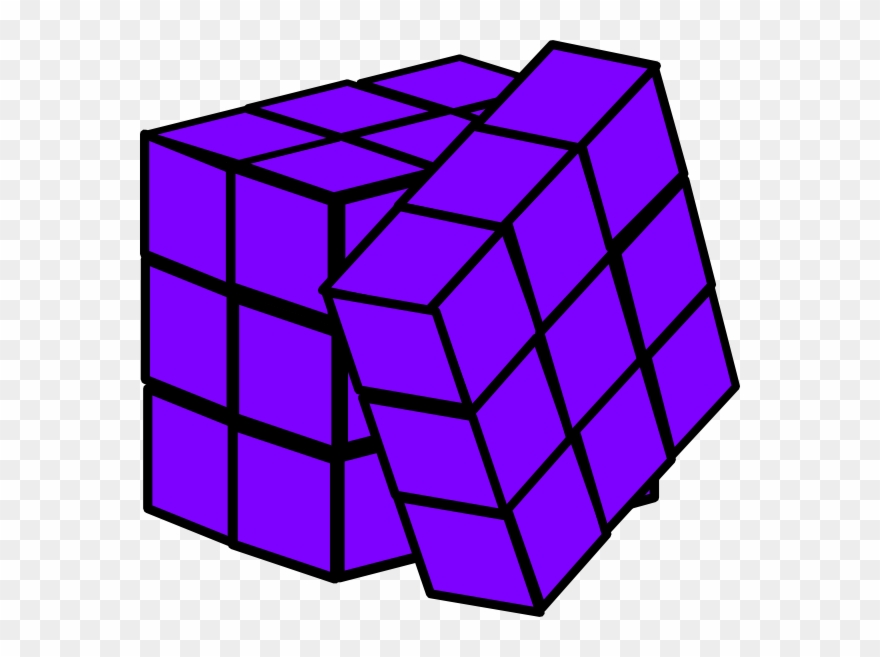Rubik's Cube Black And White Png Clipart