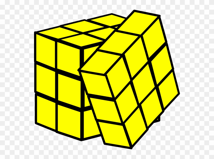 Rubik's Cube Black And White Png Clipart