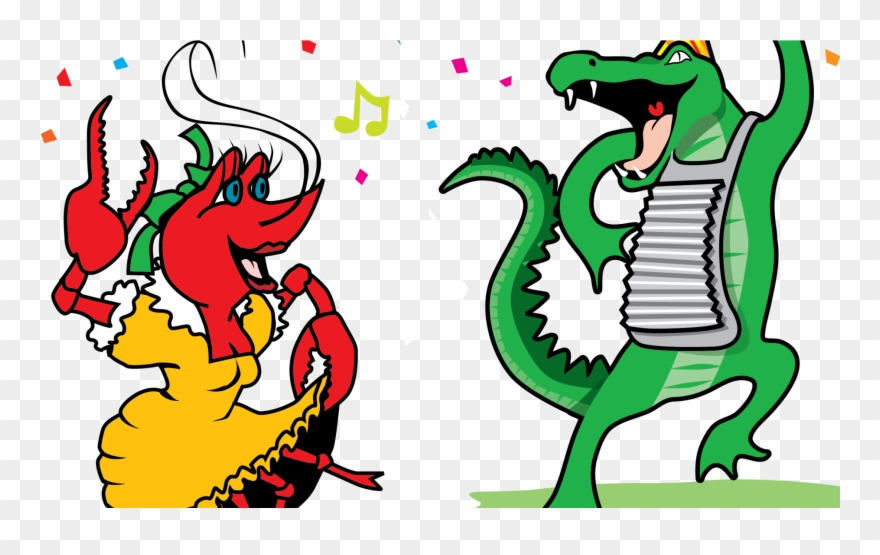 Cartoon Crawfish Clip Art Free Boil Vector Images Exceptional - Mardi Gras Dancing Clip Art - Png Download