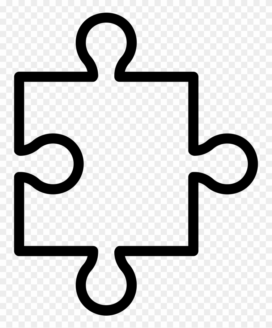 Png File - Pieza De Puzzle Para Colorear Clipart