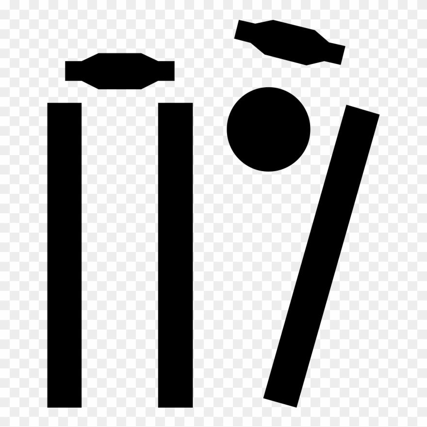 Cricket - Cricket Stump Icon Png Clipart