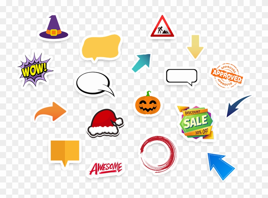 Find And Use Hundreds Of Annotation Stickers As Shapes, Clipart