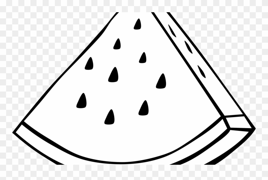 Black And White Fruit Bowl Castrophotos Clipart Fruits - Watermelon Fruit Coloring Pages - Png Download