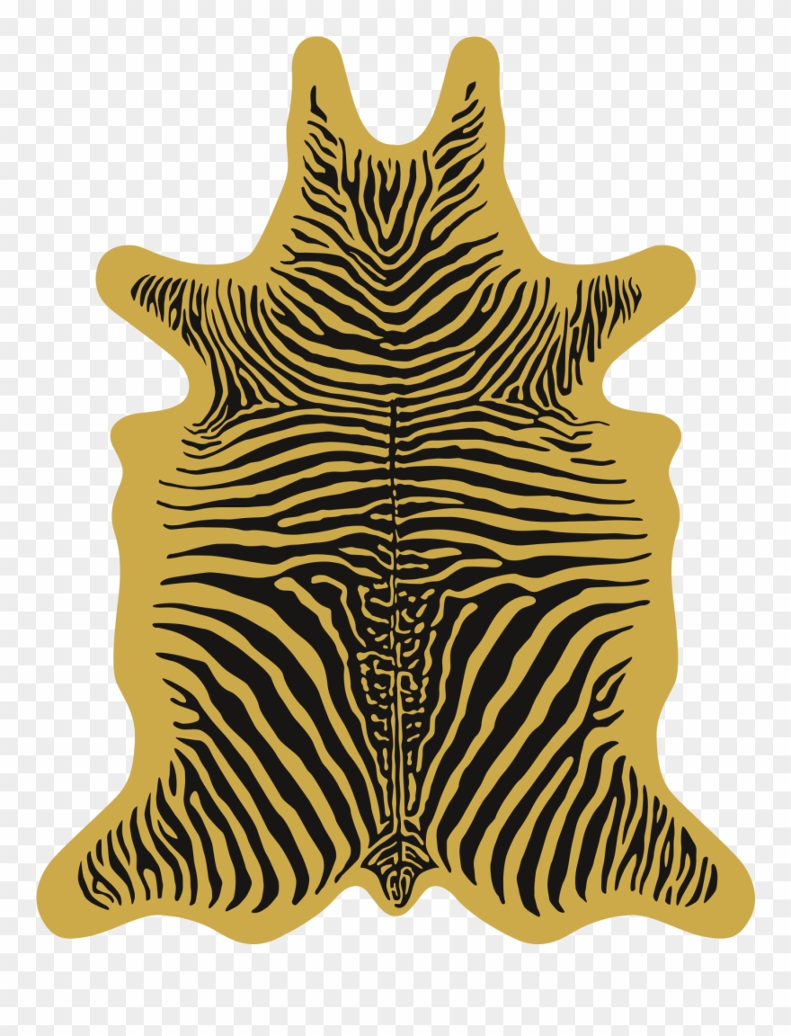 Tapis De Sol En Vinyle Zèbre - Set De Table Podevache Clipart