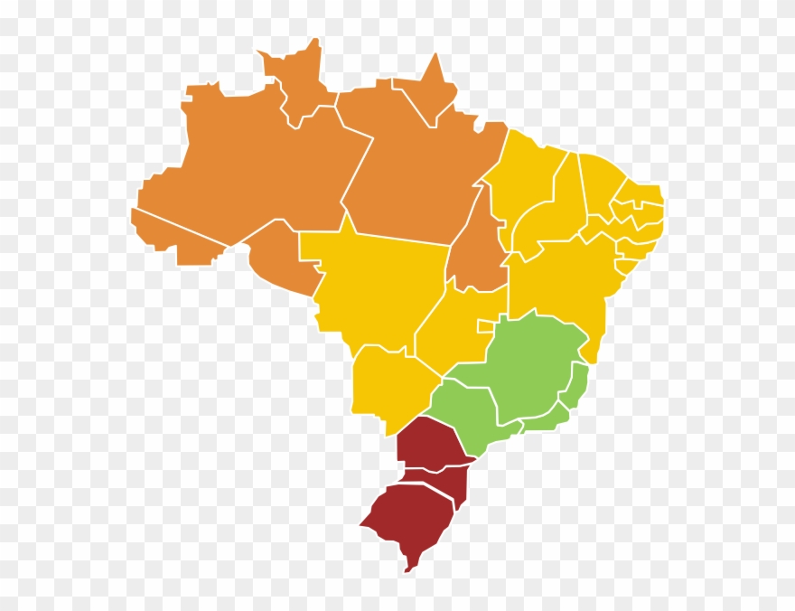 Free Brazil Map Vector Clipart