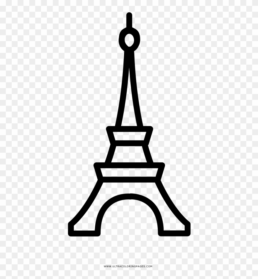 Dibujos Torre Eiffel De Paris Sketch Coloring Page - Paris Icon Png Clipart