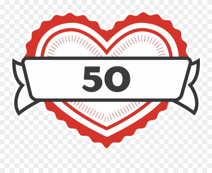 50 Coups De Cœur - 10000 Likes Post Clipart