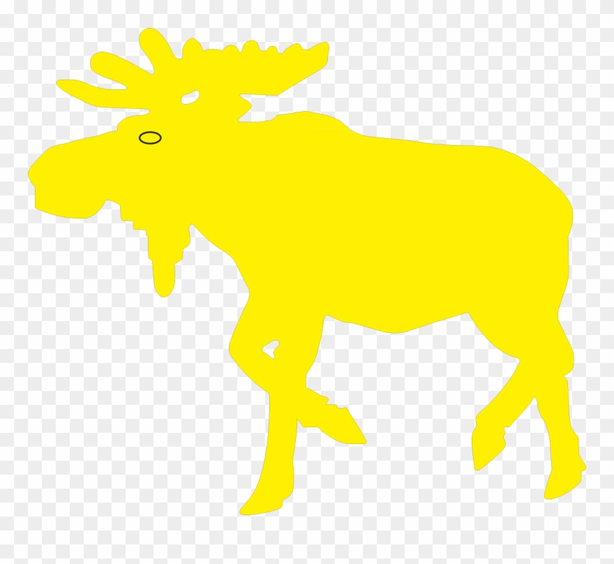 Wc 14 A Moose Crossing Dim Clipart