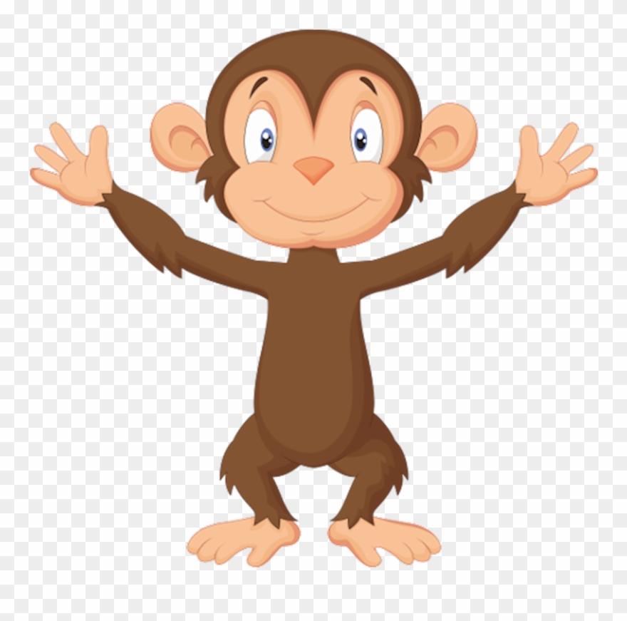 Affen Wandtattoo / Xxl Wandsticker - 8 Zwierzat Clipart