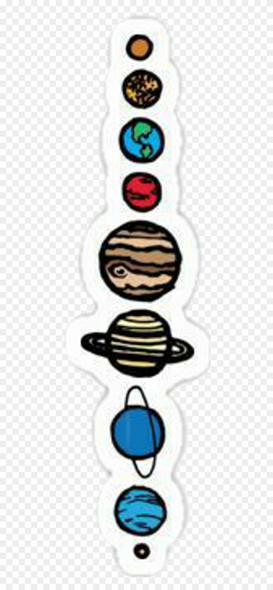 Sticker Planets Clipart